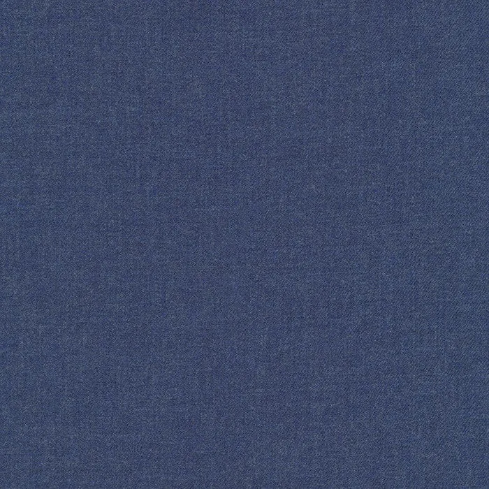 1YD 9IN REMNANT; Navy | Lisbon Brushed Melange Solid | Robert Kaufman