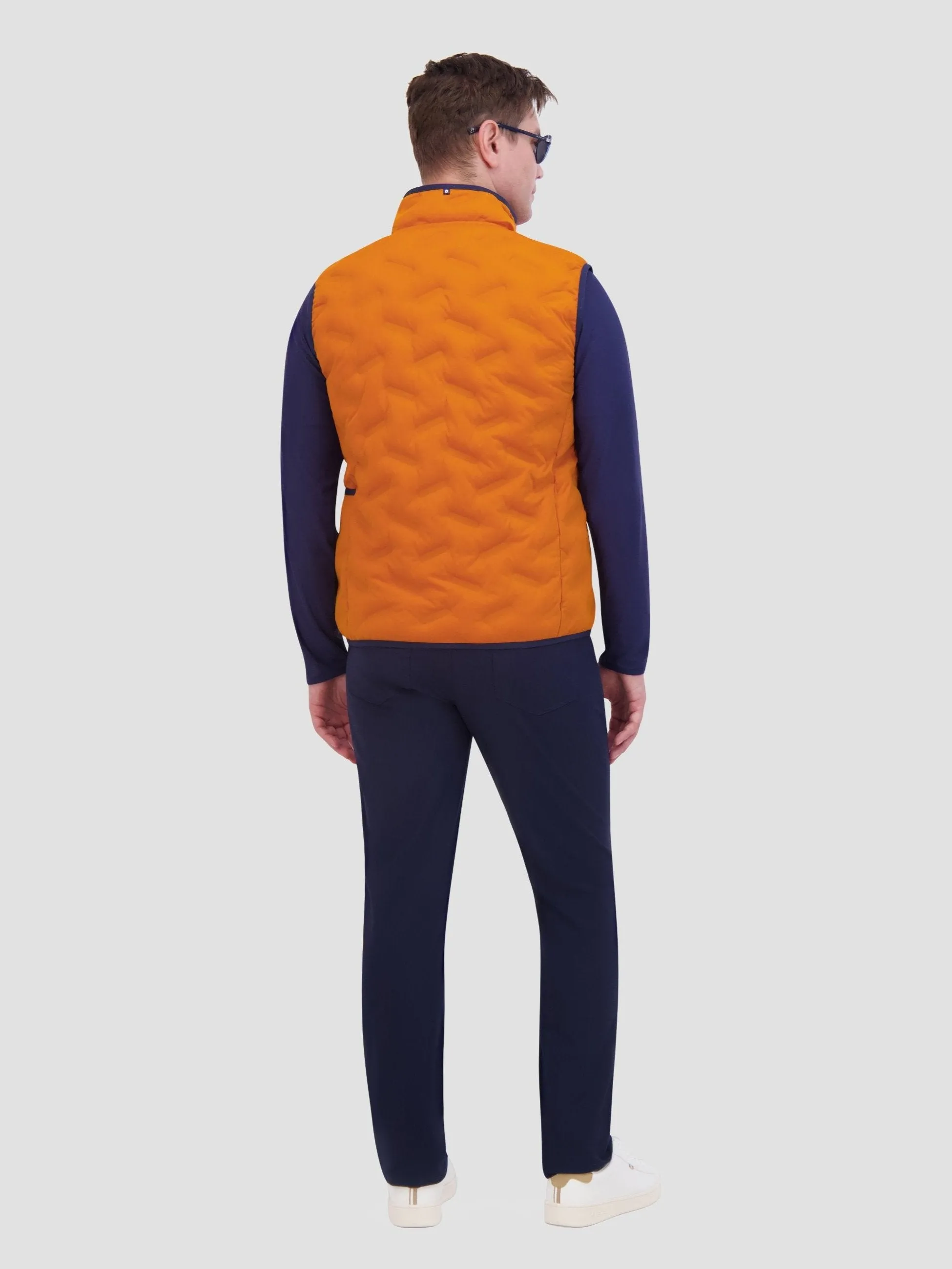 4Way Stretch Seamless Quilt Vest - Amber