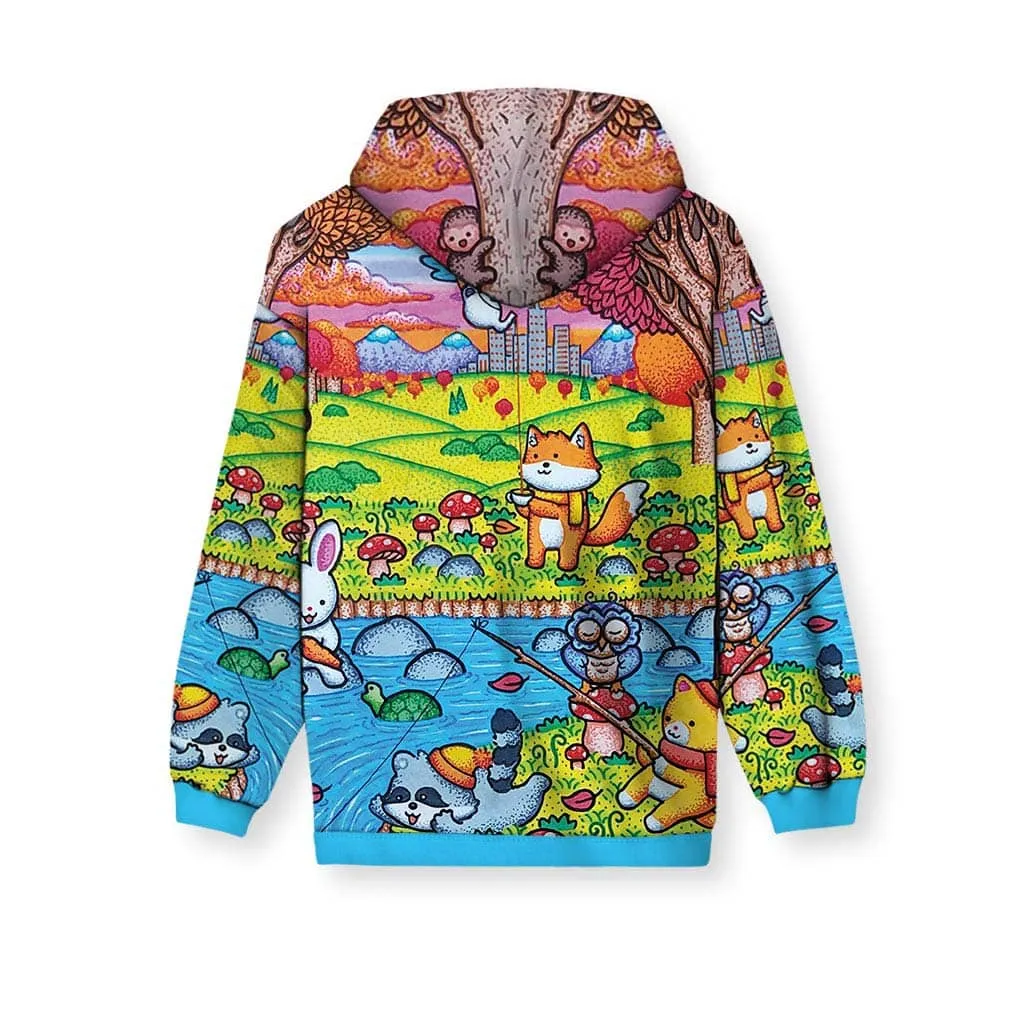 A Wonderful Fall Evening Kid's Hoodie