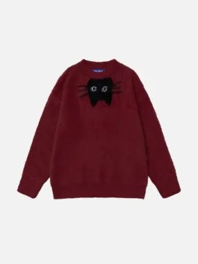 Aelfric Eden Cute Black Cat Sweater