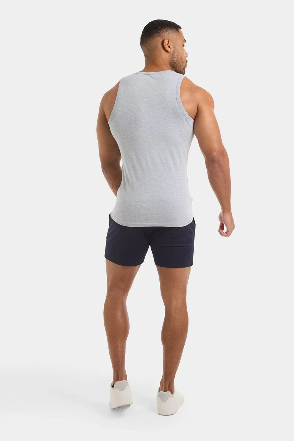 Athletic Fit Drawstring Chino Short 5" in Navy