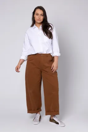 Billie Barrel Leg Trousers (Camel)