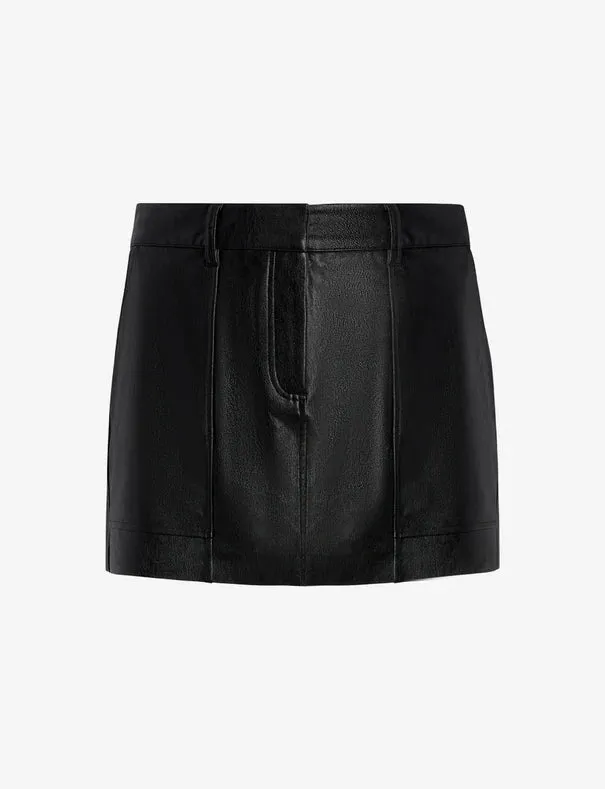 Commando Faux Leather Utility Micro Mini Skirt