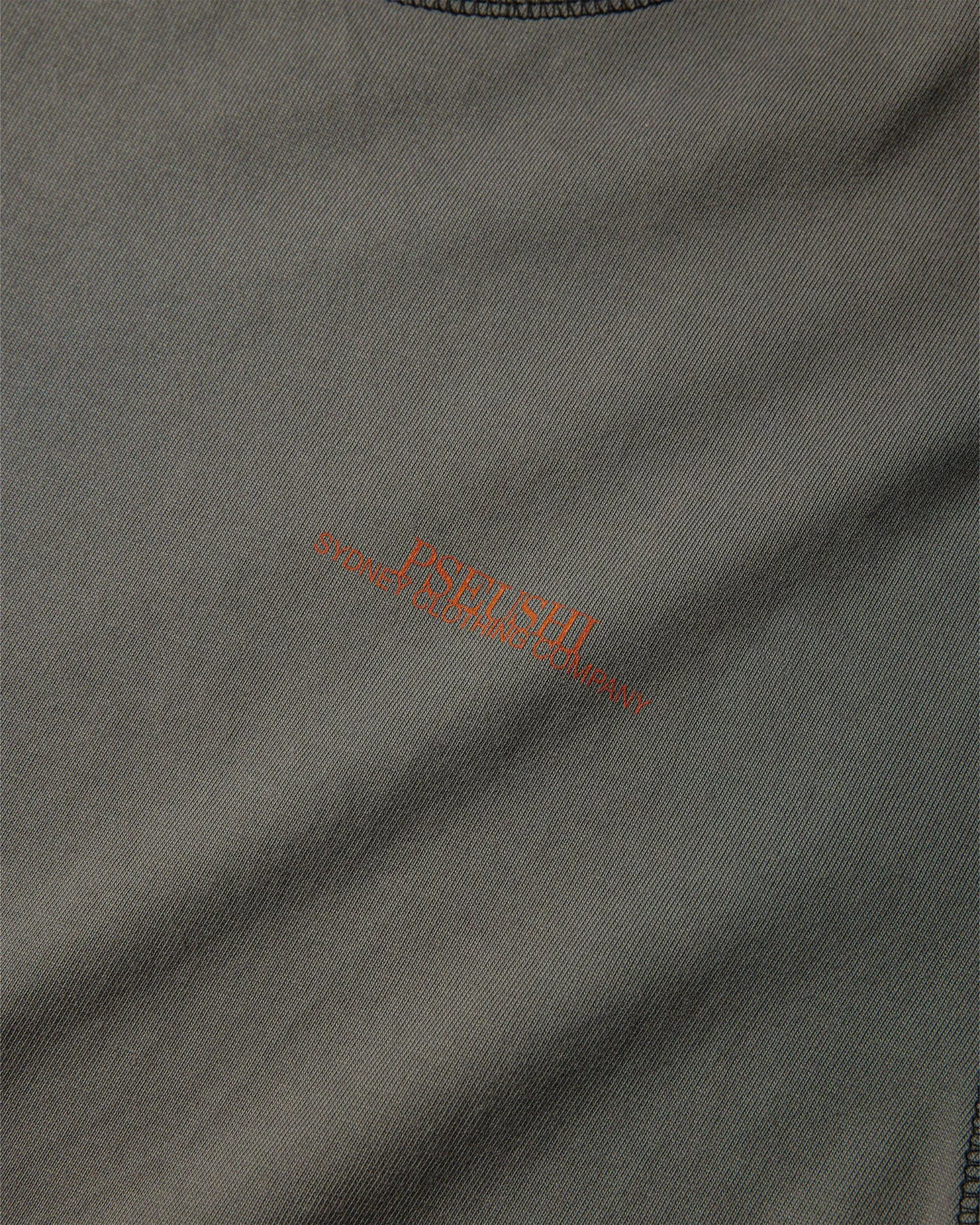 Contrast Stitch SS Tee Warm Grey