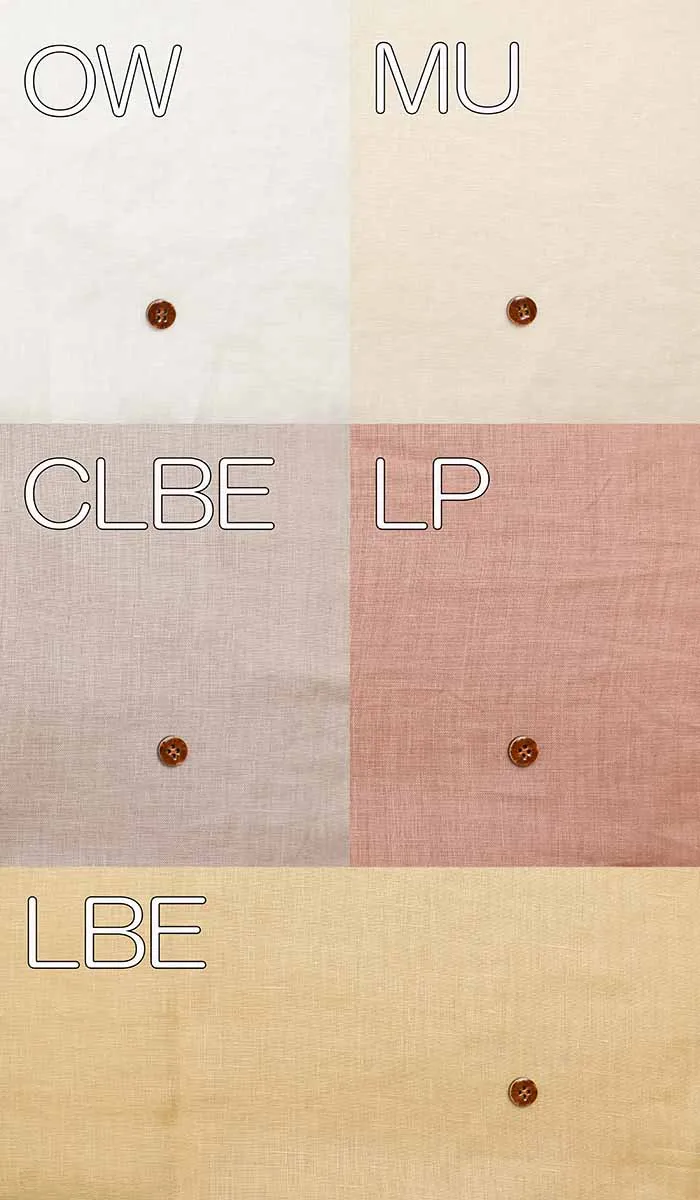 Cool Classic Processing Campfire Linen Fabric Sudden Correspondence << Warm color>