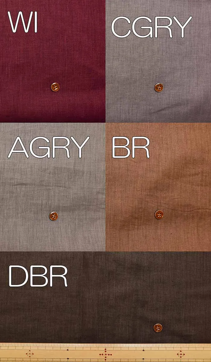 Cool Classic Processing Campfire Linen Fabric Sudden Correspondence << Warm color>