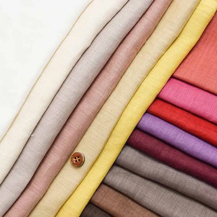 Cool Classic Processing Campfire Linen Fabric Sudden Correspondence << Warm color>