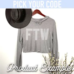 CROP LIGHT HOODIE - STL: Heather Grey / Small