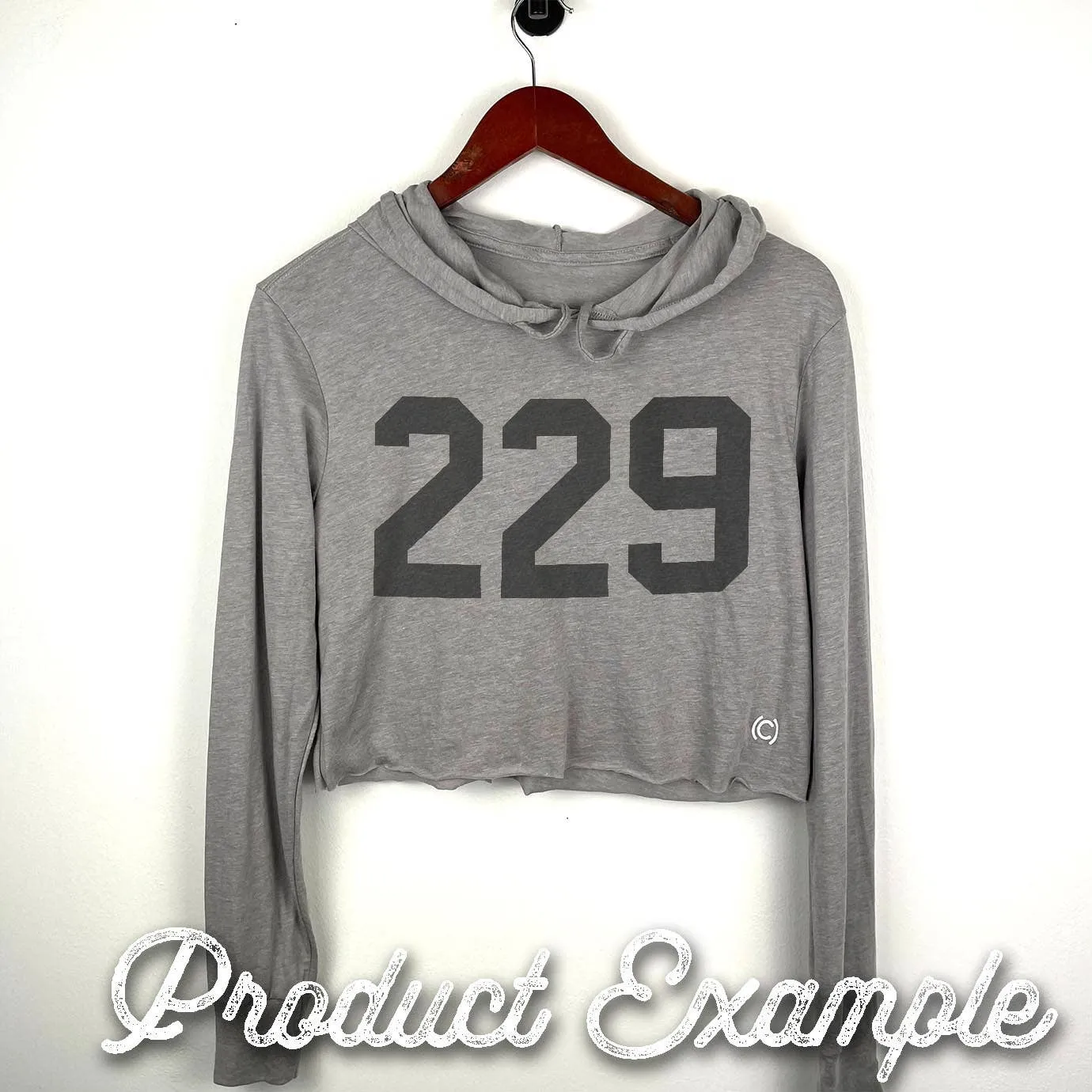 CROP LIGHT HOODIE - STL: Heather Grey / Small