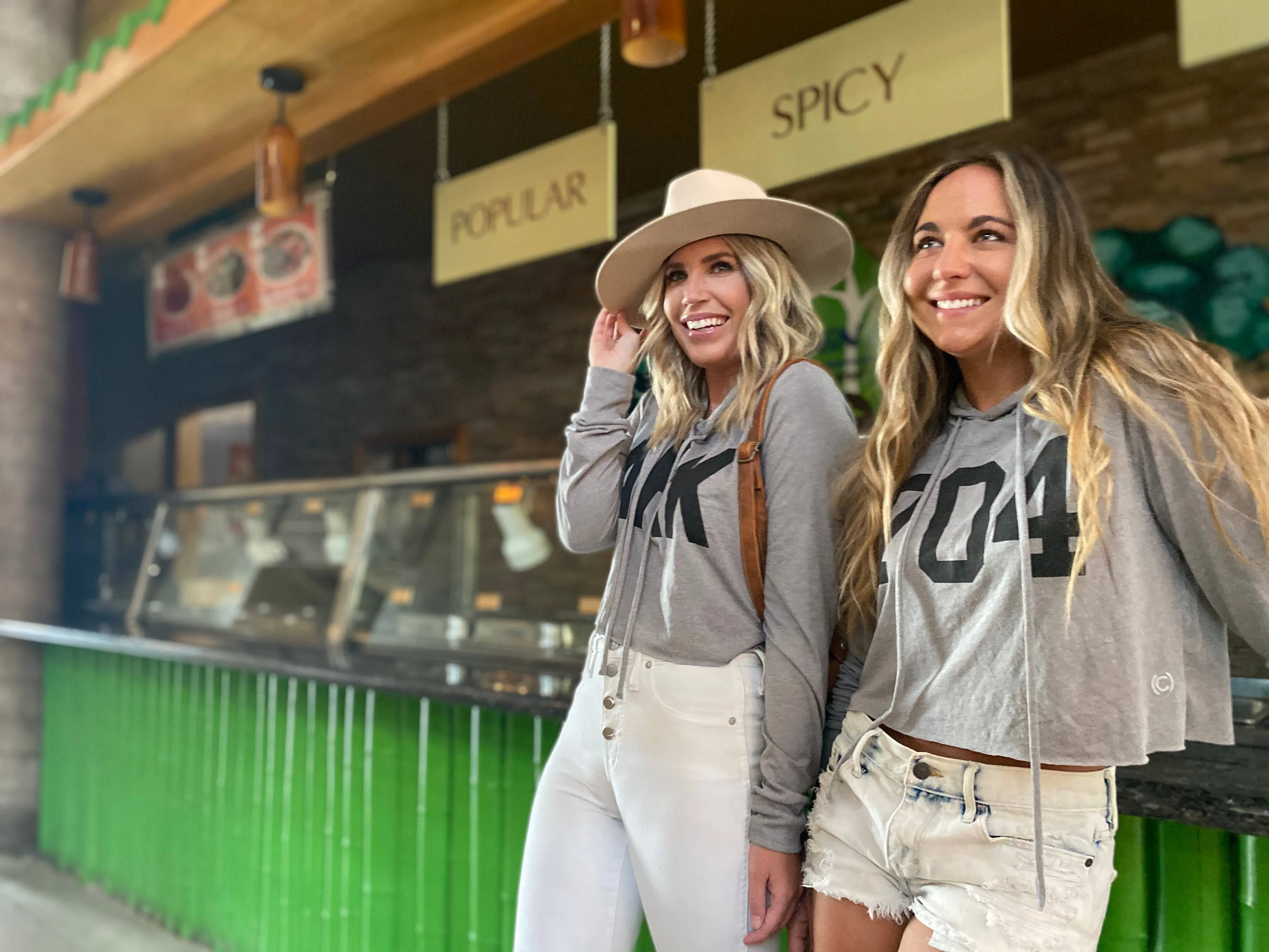 CROP LIGHT HOODIE - STL: Heather Grey / Small