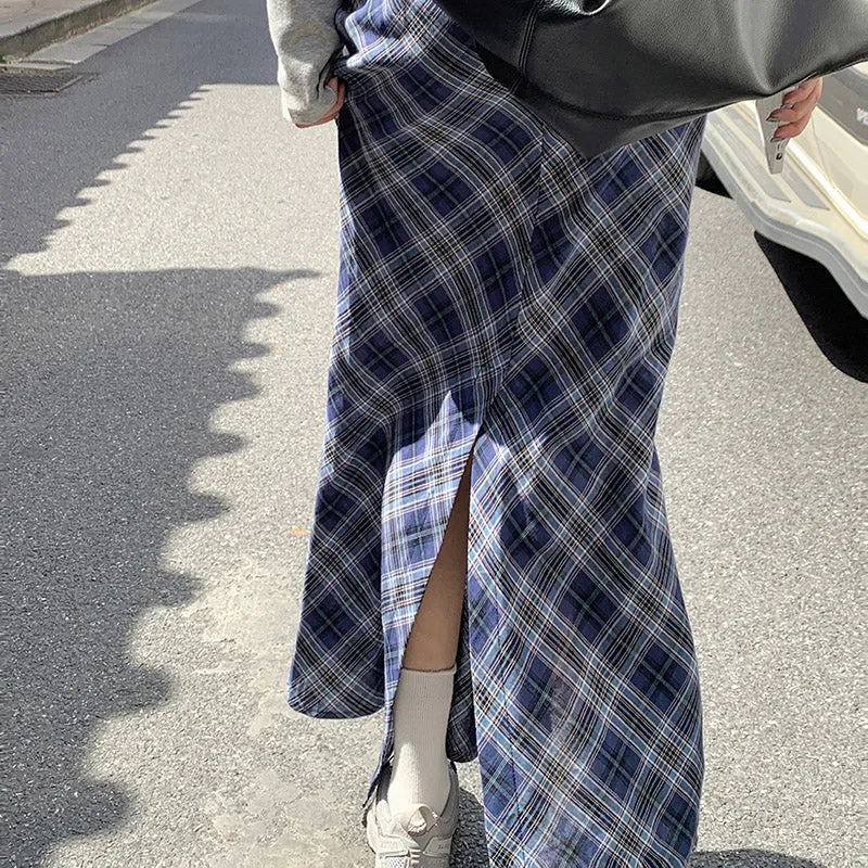 Dyana Plaid Maxi Skirt