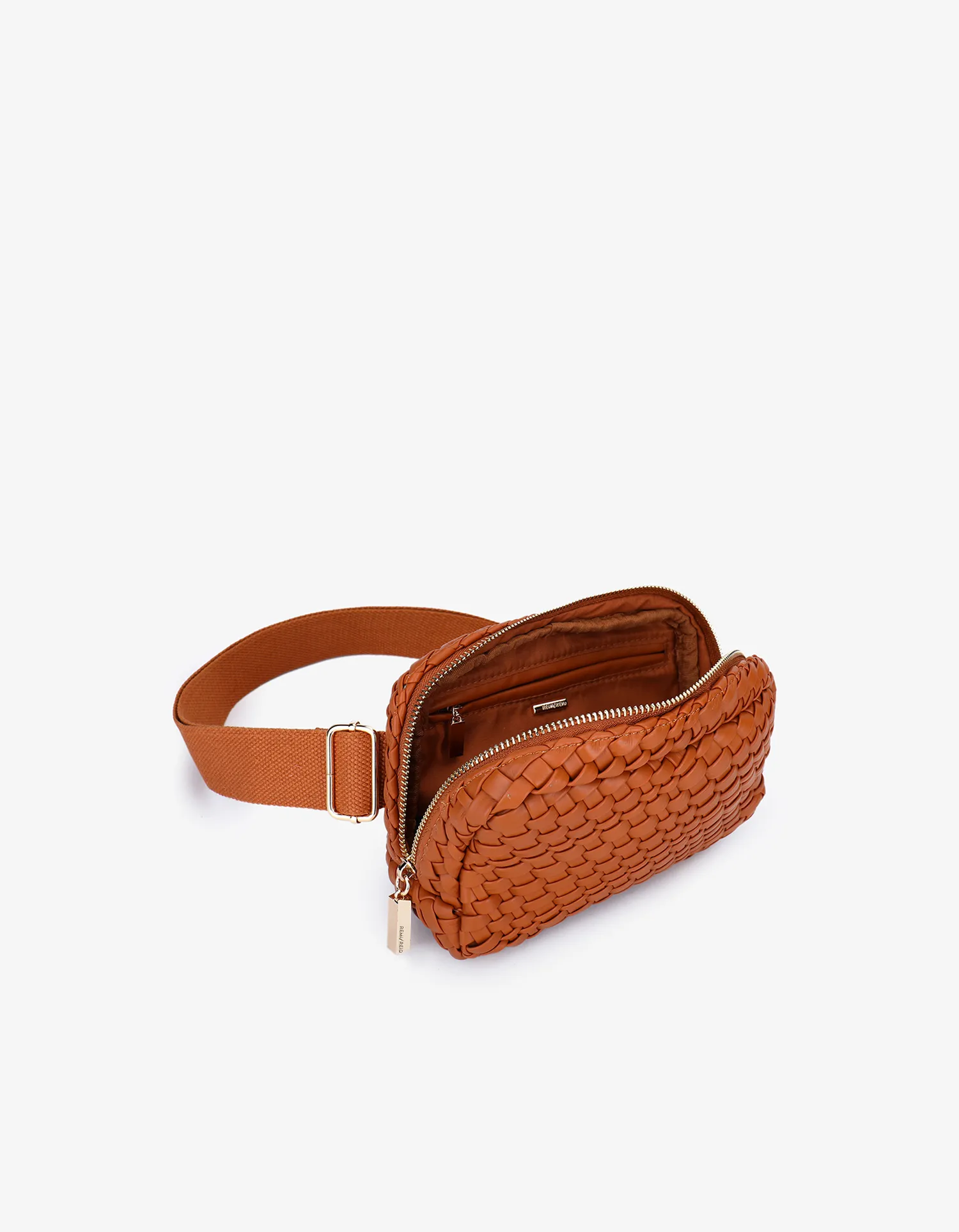 EVERLEIGH WOVEN BELT BAG BROWN
