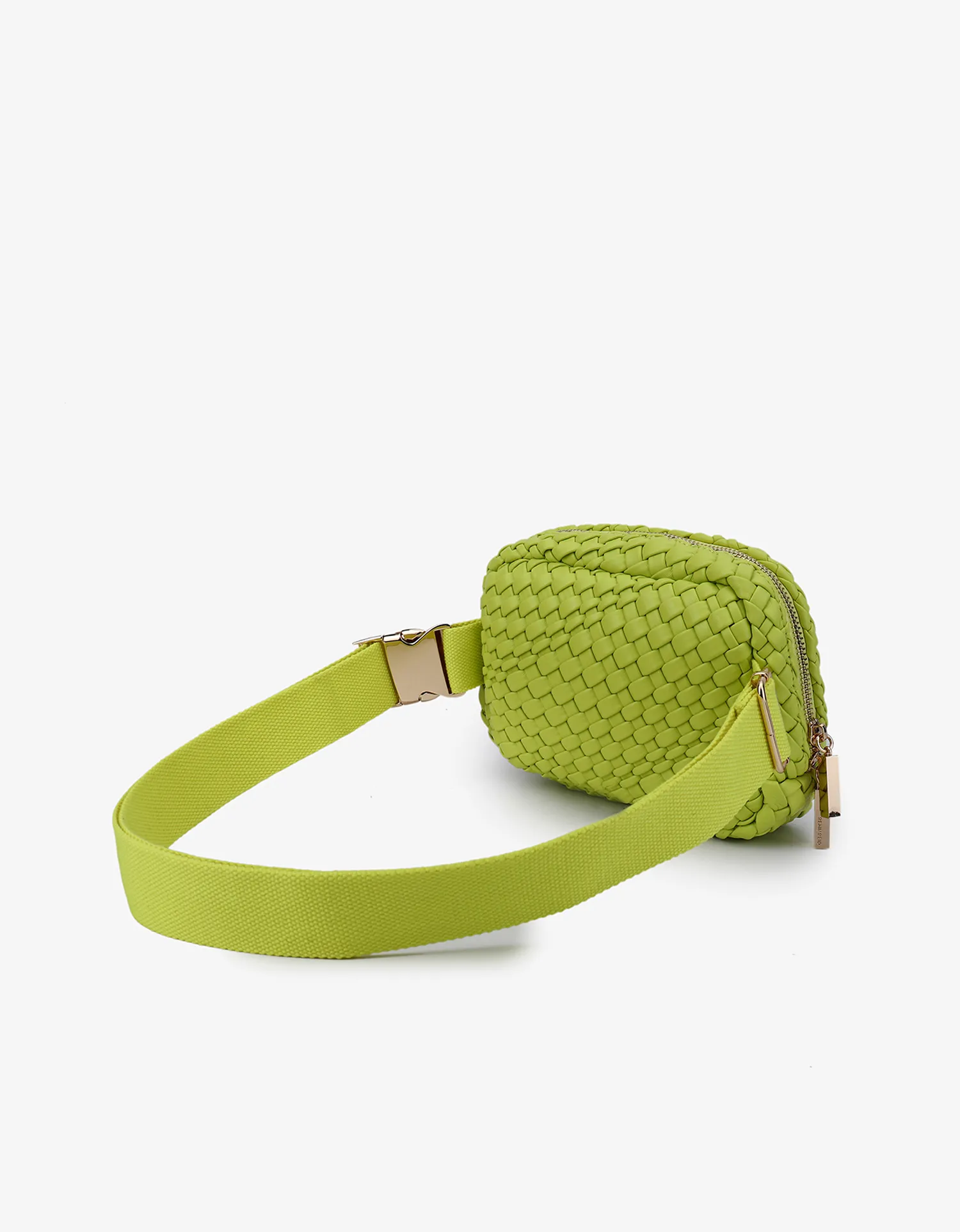 EVERLEIGH WOVEN BELT BAG CHARTREUSE