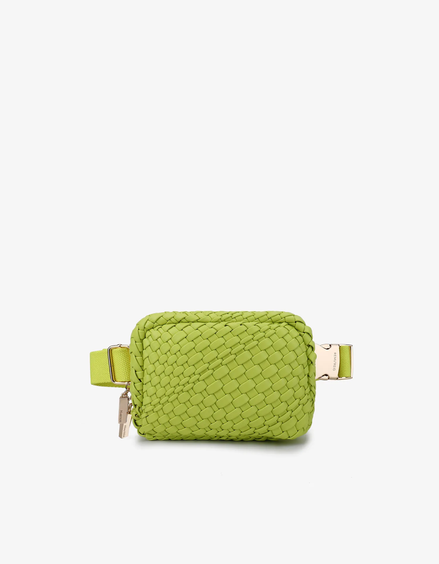 EVERLEIGH WOVEN BELT BAG CHARTREUSE