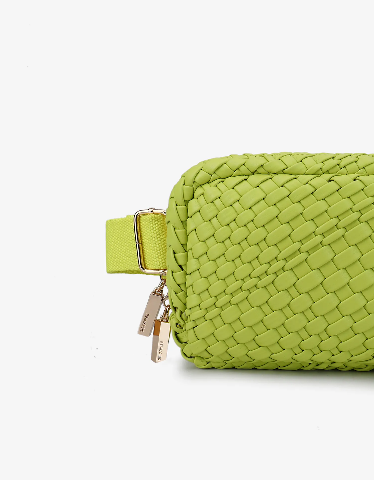 EVERLEIGH WOVEN BELT BAG CHARTREUSE