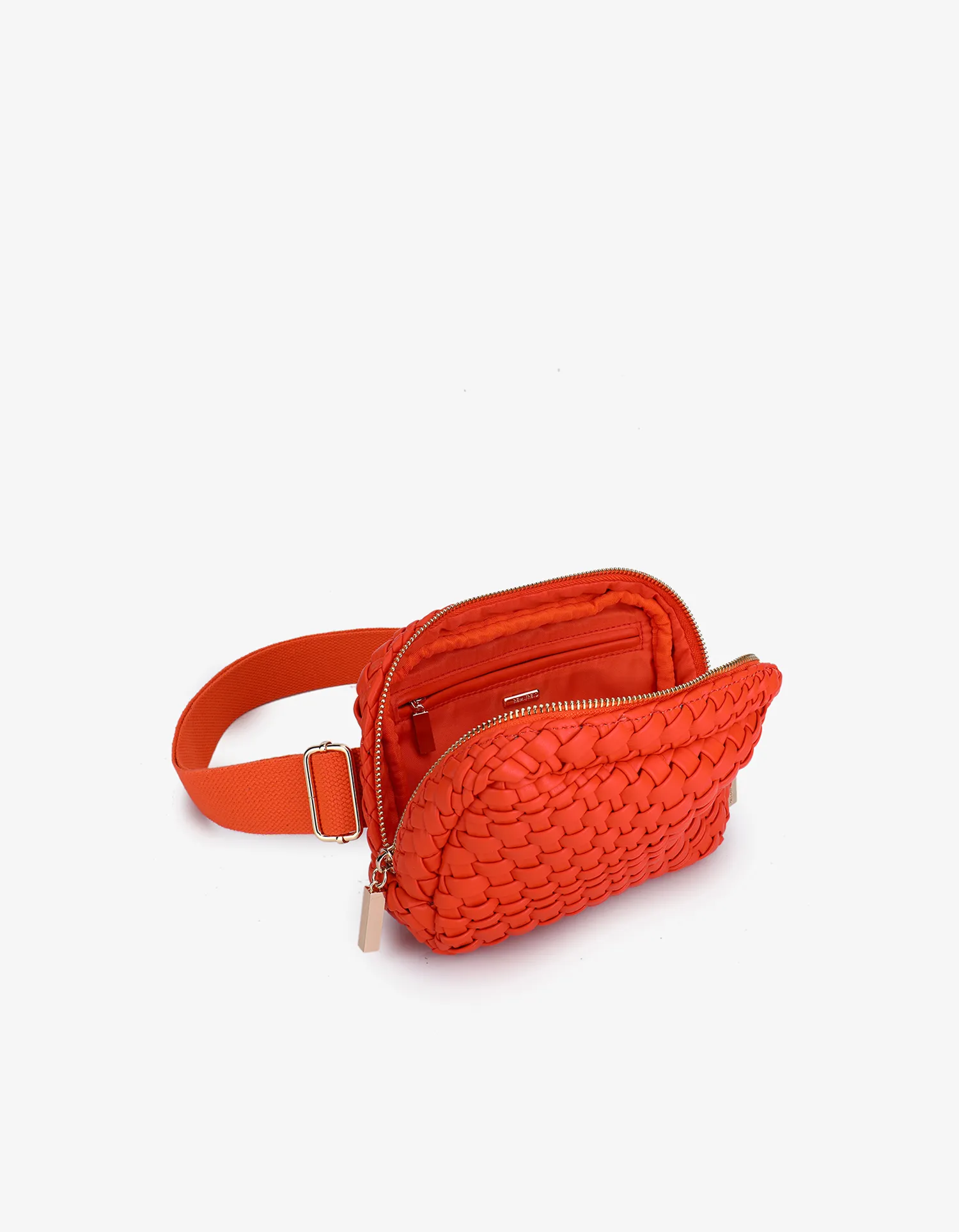 EVERLEIGH WOVEN BELT BAG ORANGE