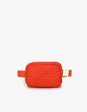EVERLEIGH WOVEN BELT BAG ORANGE