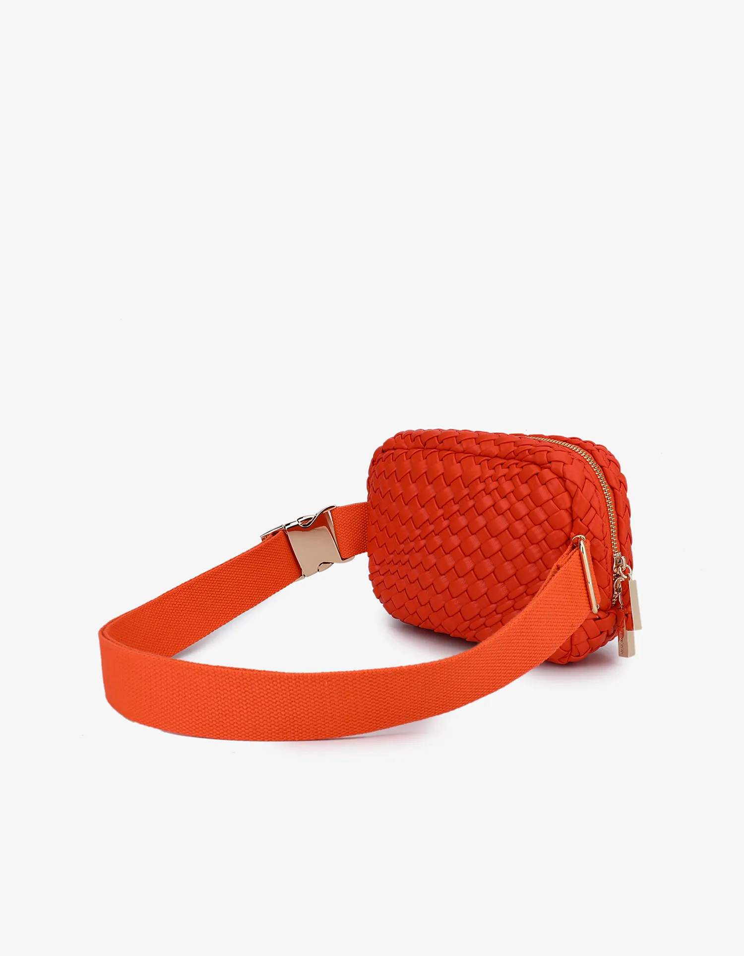 EVERLEIGH WOVEN BELT BAG ORANGE