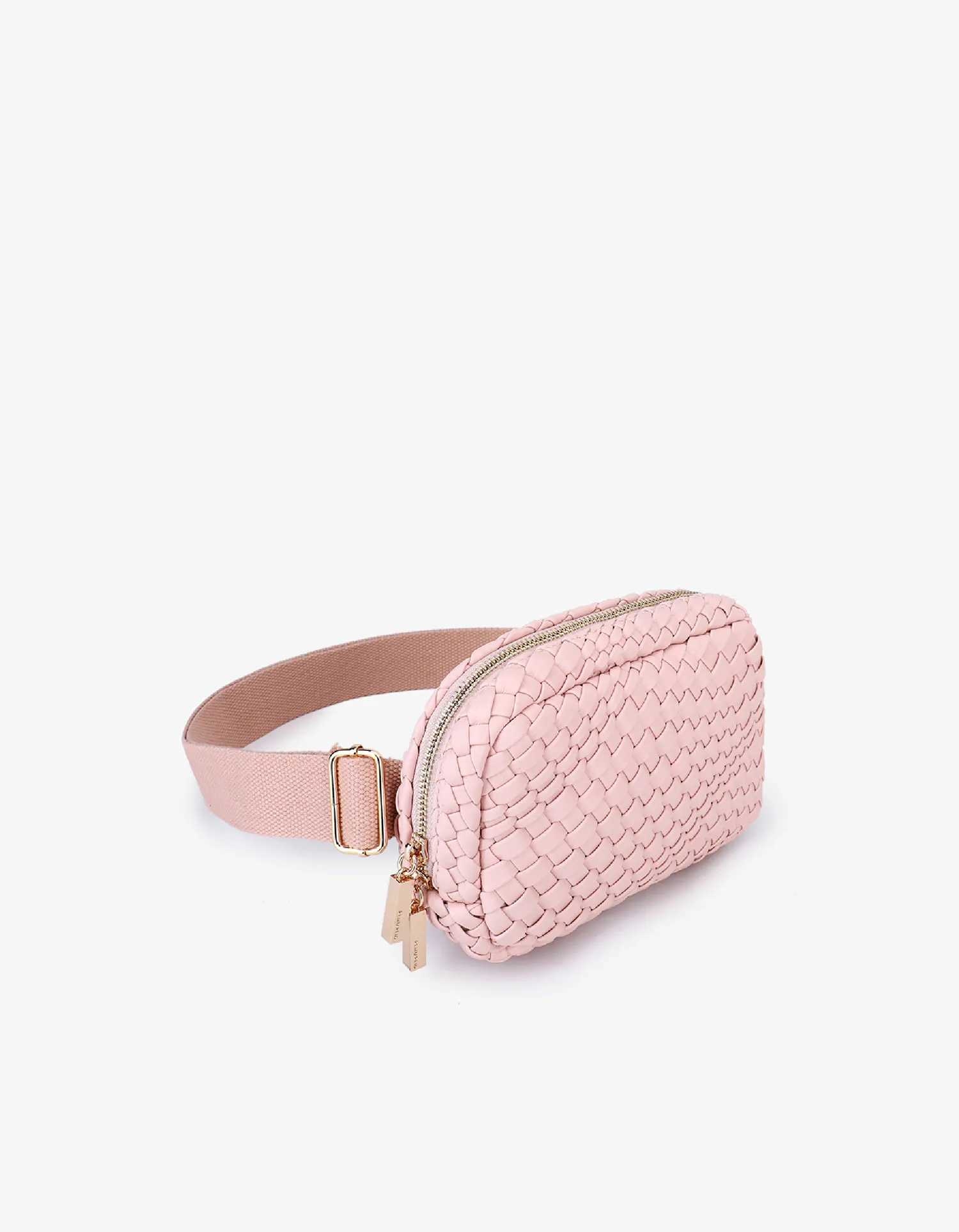 EVERLEIGH WOVEN BELT BAG PINK