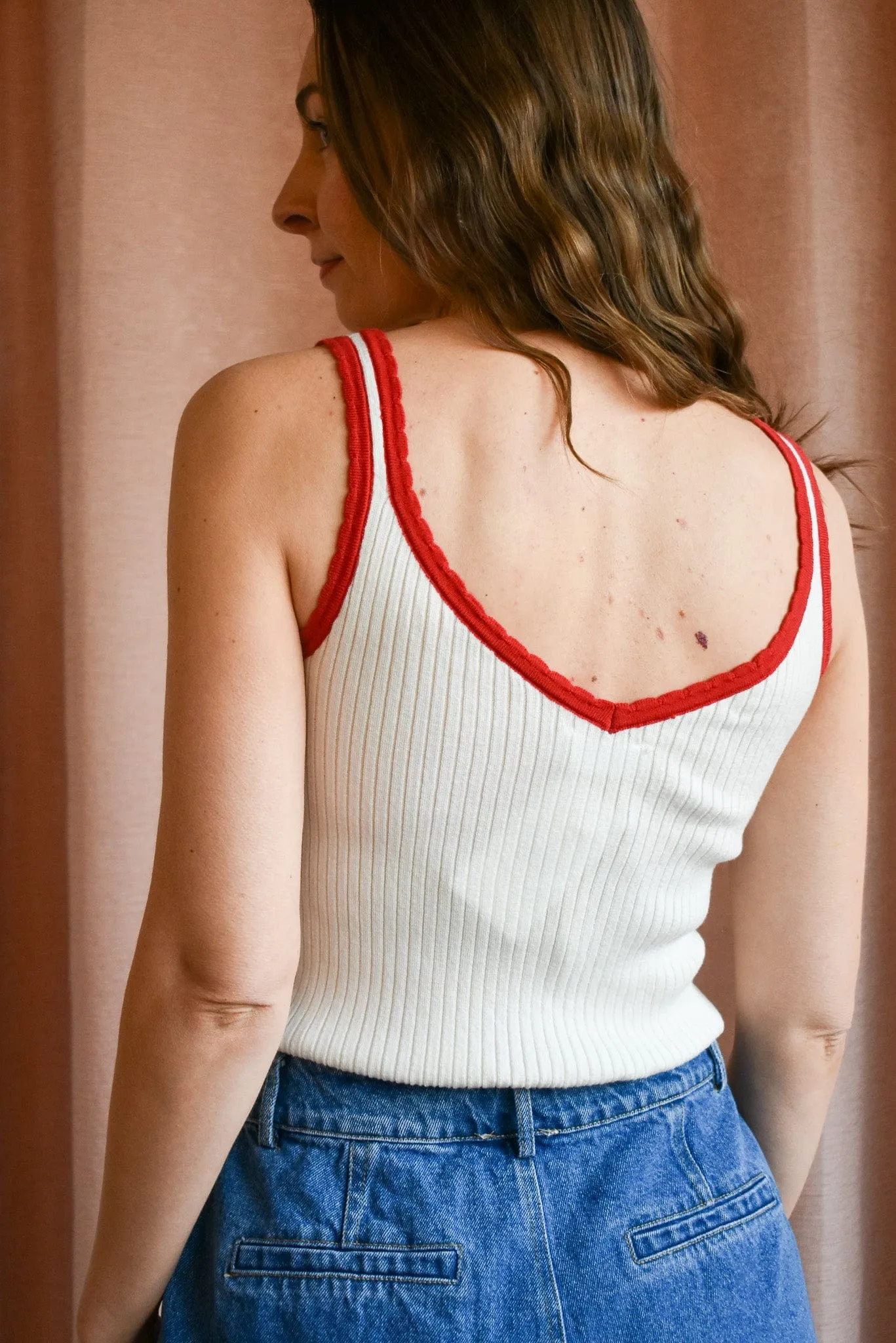 Everly Contrast Tie Tank- 2 Colors!