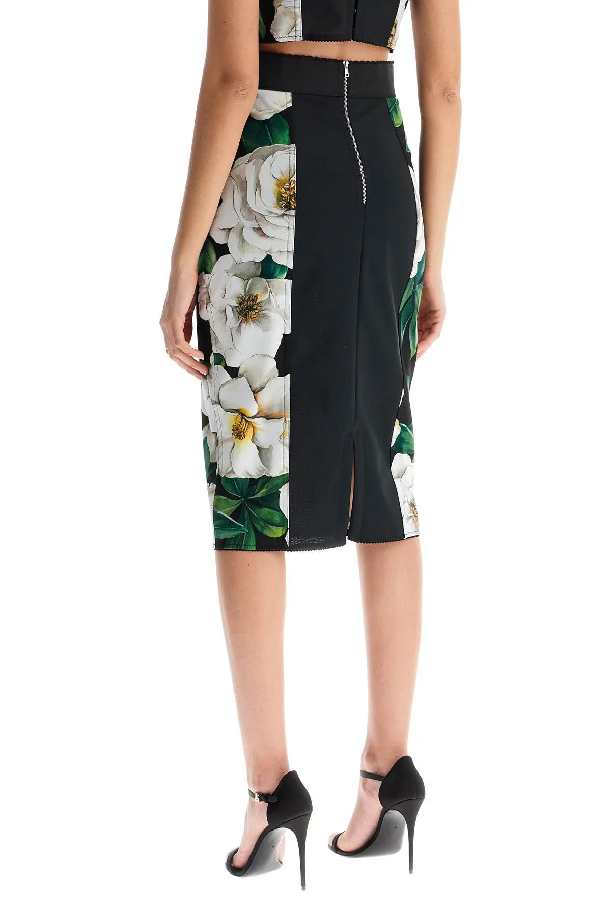 Floral Knee-Length Skirt