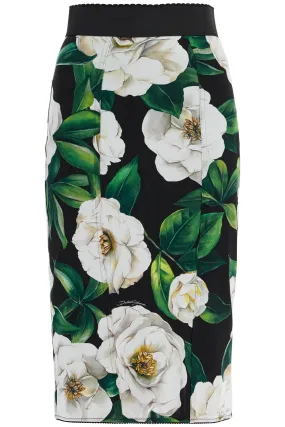 Floral Knee-Length Skirt