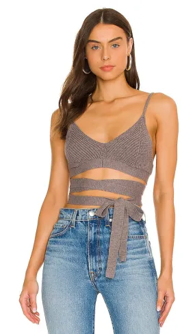 For Love & Lemons Joan Knit Cami in Grey