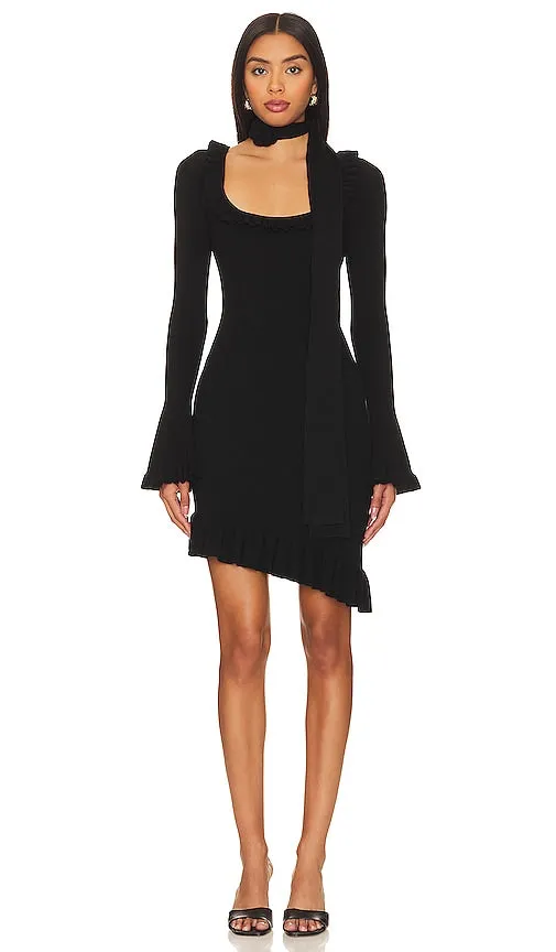 For Love & Lemons Stevie Mini Dress in Black