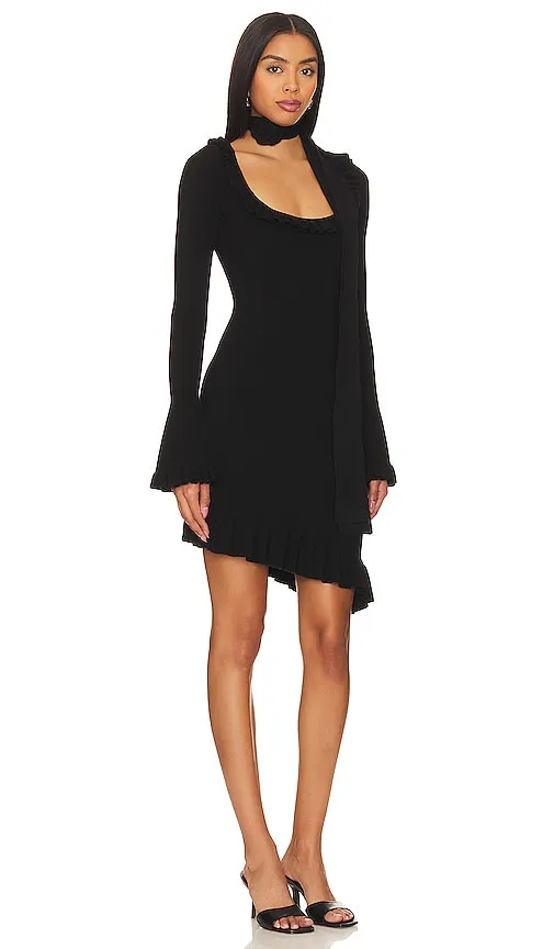 For Love & Lemons Stevie Mini Dress in Black