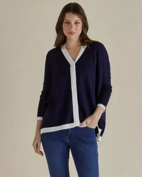 Hampton Cardigan - Navy