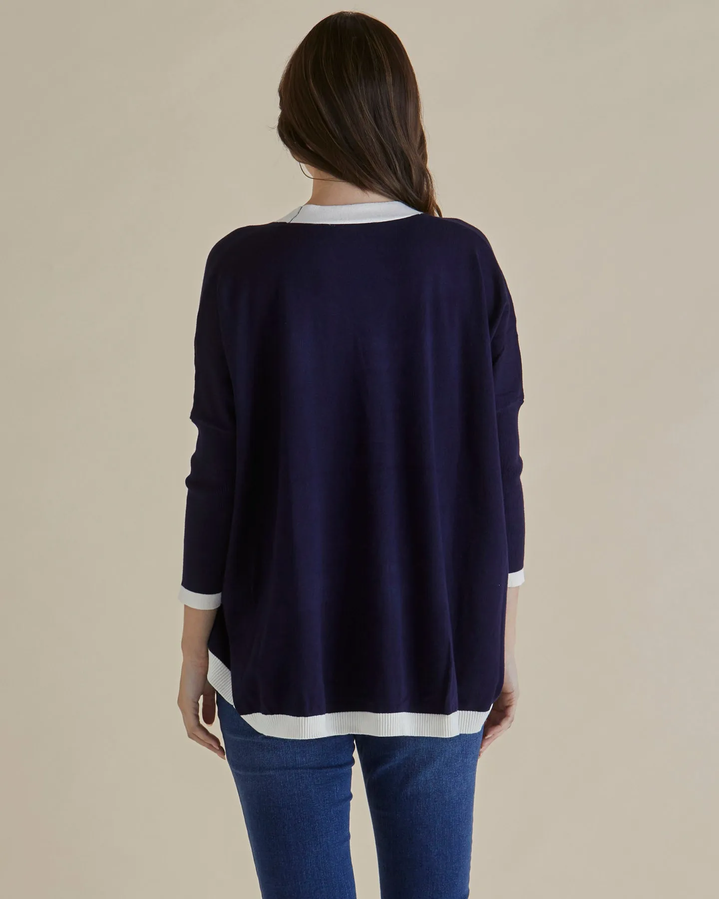 Hampton Cardigan - Navy