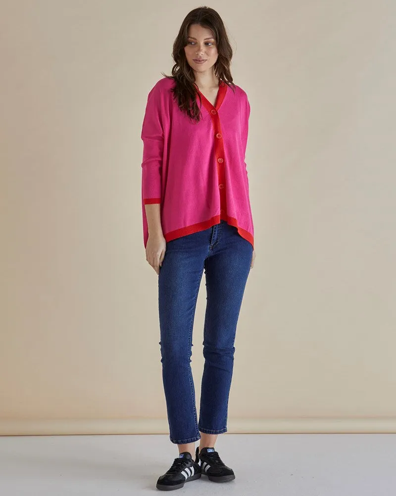 Hampton Cardigan - Pink