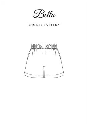 High Waisted Summer Shorts Sewing Pattern [Bella]