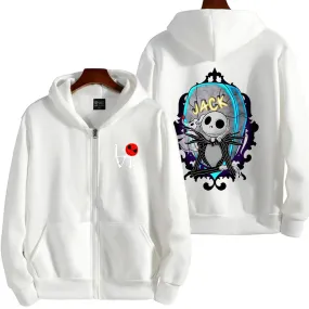 Jack Skellington inspired Printed Hoodie