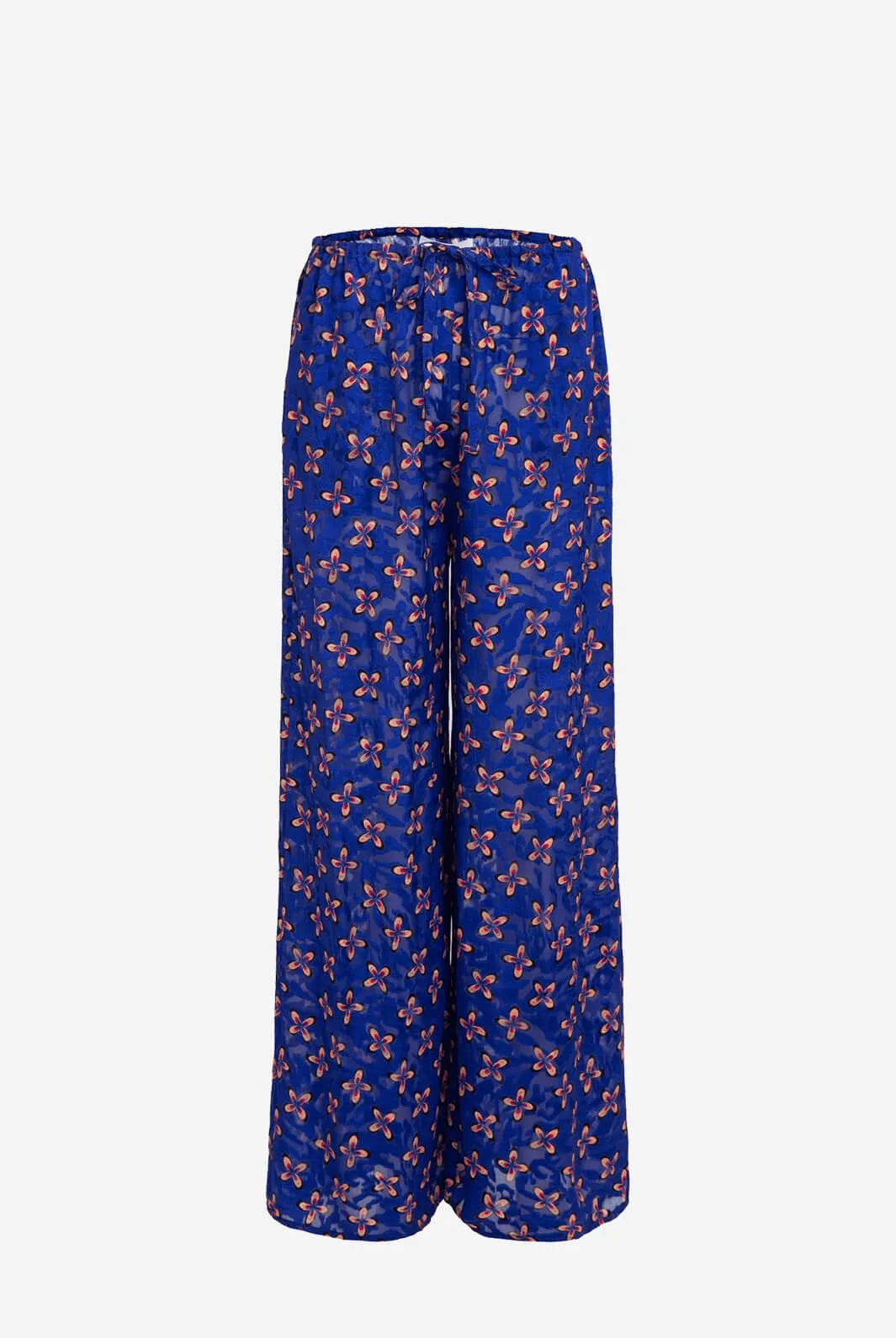 Kai Trousers In Petals Navy
