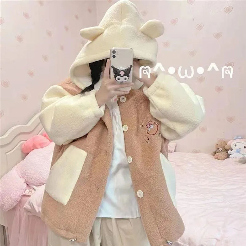 Kawaii Bear Biscuit Harajuku Hoodie