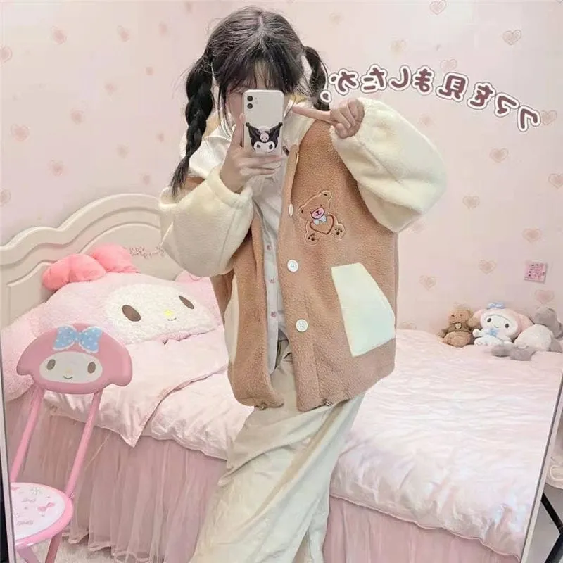 Kawaii Bear Biscuit Harajuku Hoodie