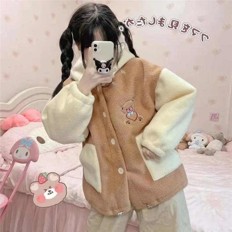Kawaii Bear Biscuit Harajuku Hoodie