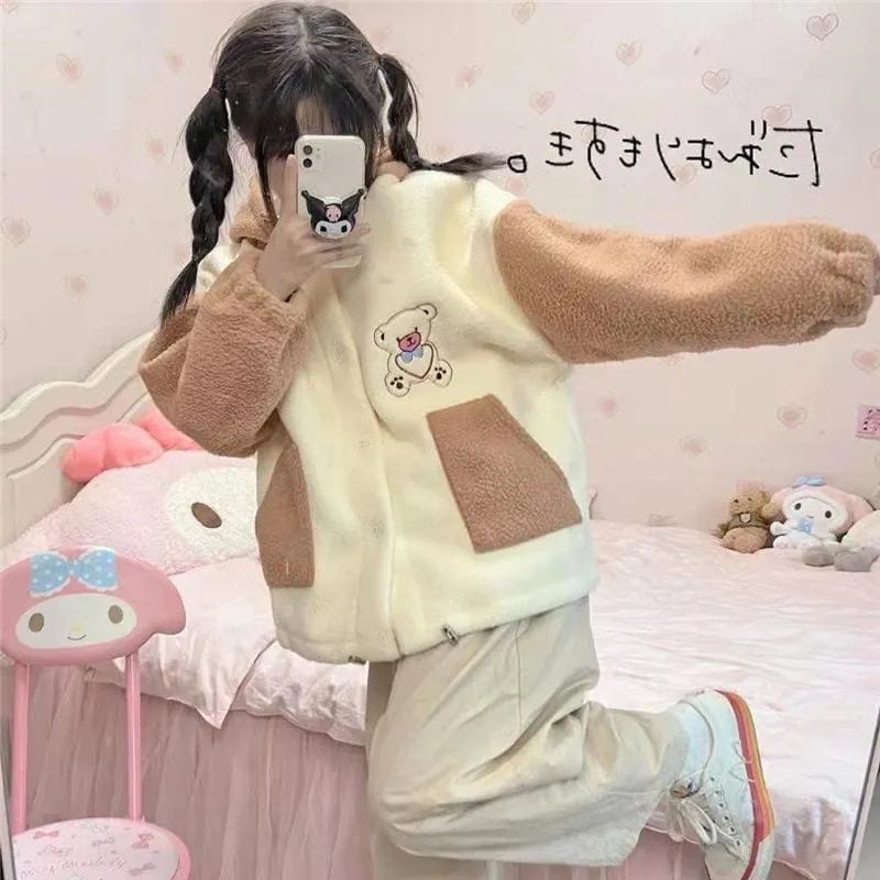 Kawaii Bear Biscuit Harajuku Hoodie