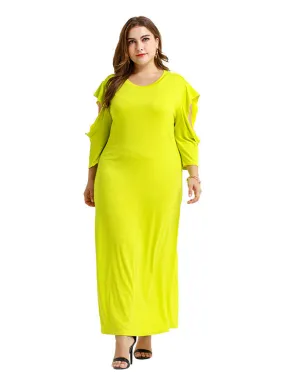 Knitted Bottoming Straight Loose Comfortable Long Dress