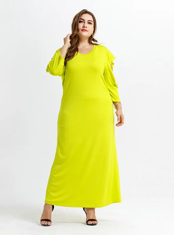 Knitted Bottoming Straight Loose Comfortable Long Dress