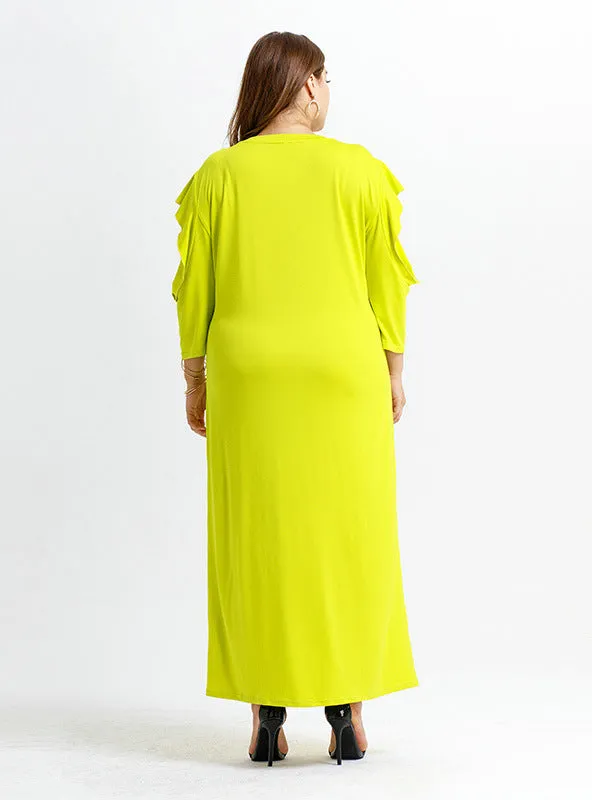 Knitted Bottoming Straight Loose Comfortable Long Dress
