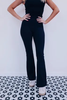 Lanie Flare Leggings - Black