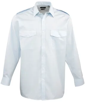 Long sleeve pilot shirt | Light Blue