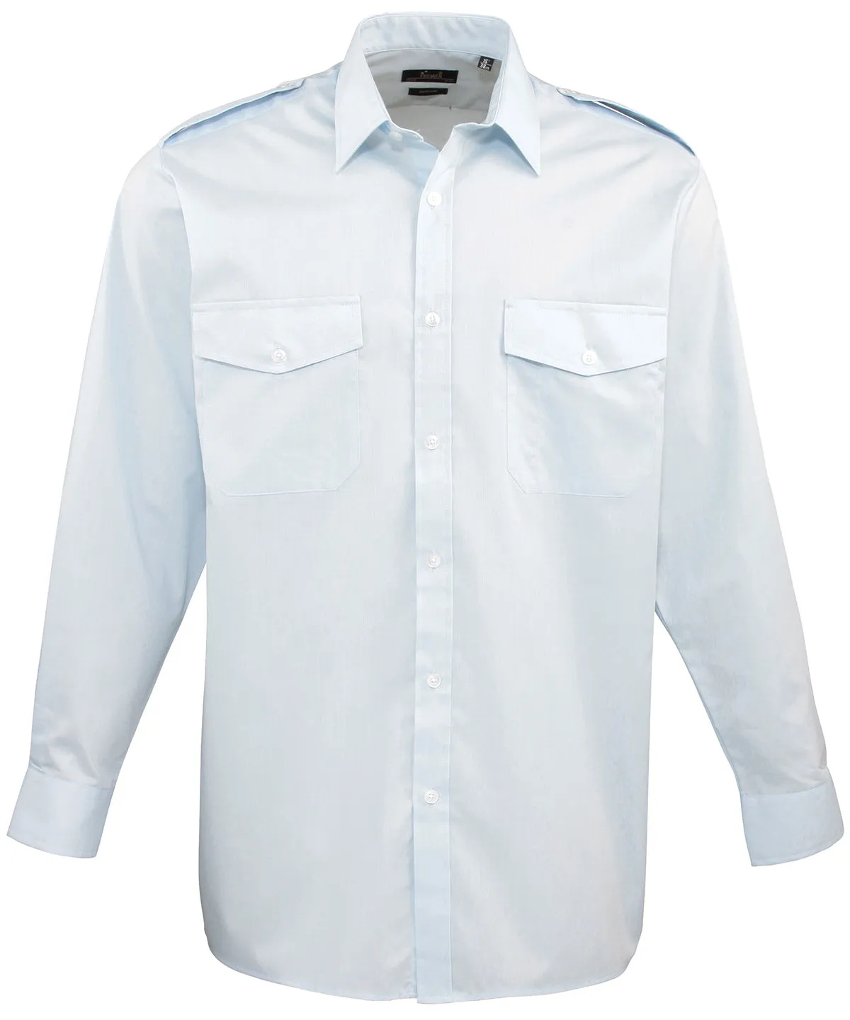 Long sleeve pilot shirt | Light Blue