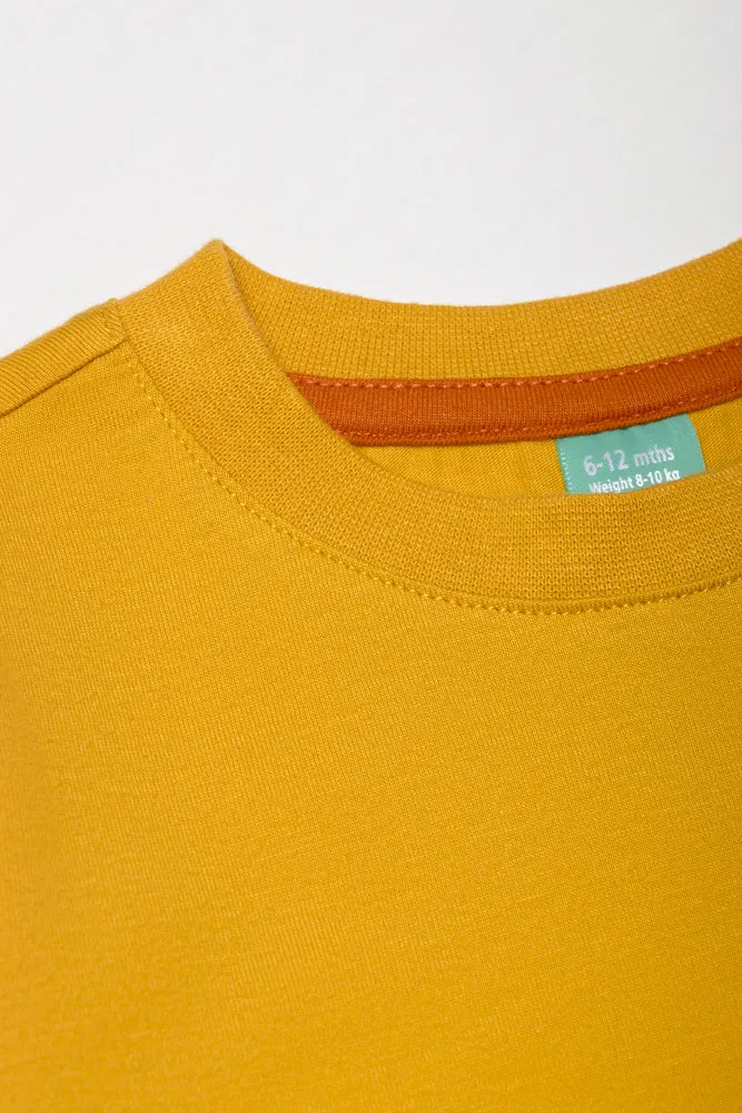 Long  Sleeve T-Shirt Yellow