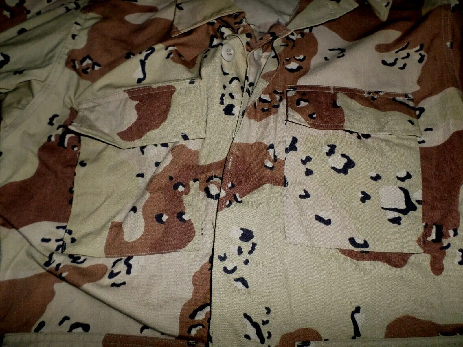 MILITARY ISSUE BDU FATIGUE TACTICAL 4 POCKET SHIRTS DESERT CAMOUFLAGE USA MADE