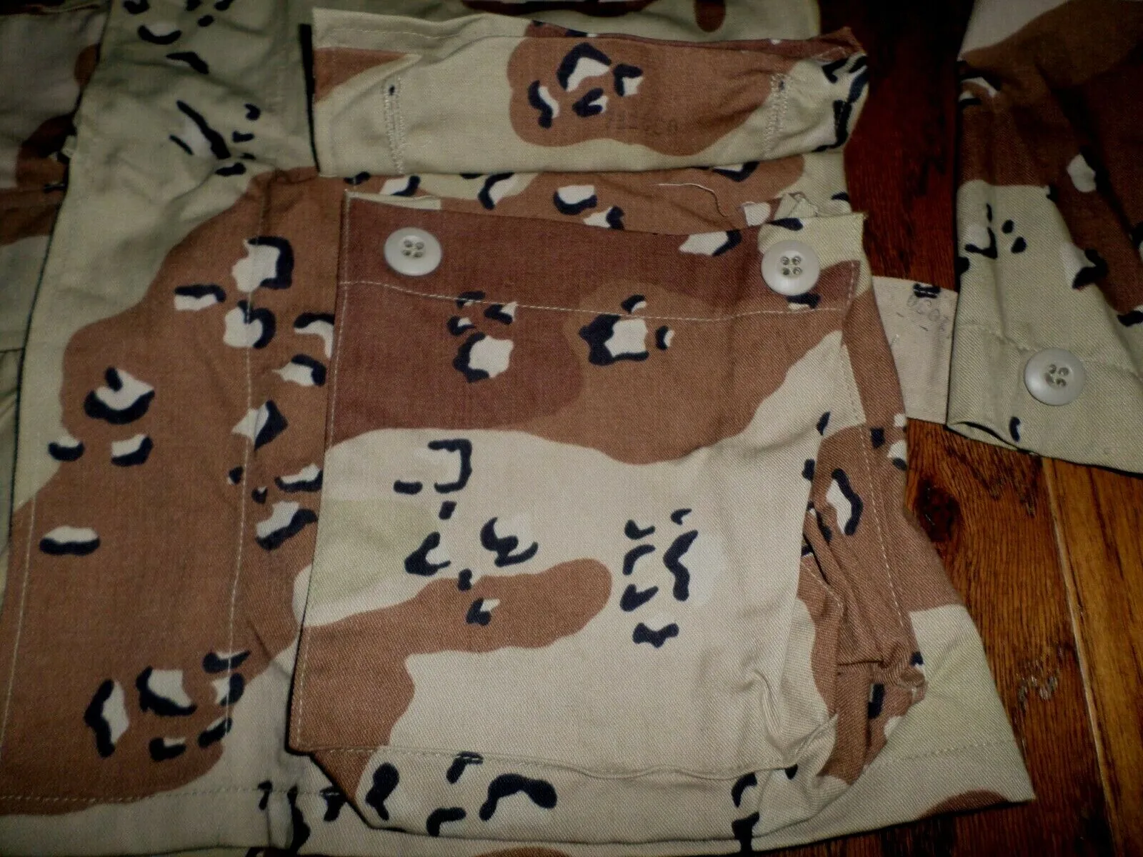 MILITARY ISSUE BDU FATIGUE TACTICAL 4 POCKET SHIRTS DESERT CAMOUFLAGE USA MADE
