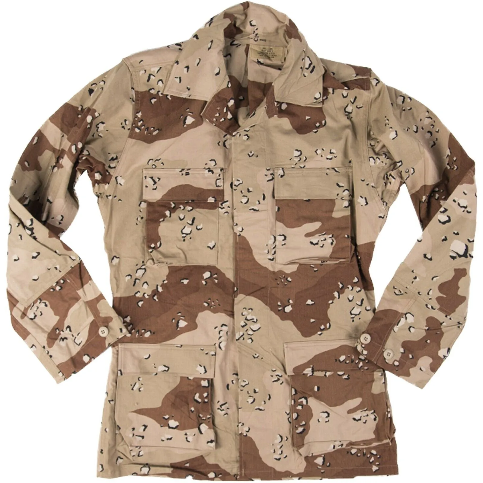 MILITARY ISSUE BDU FATIGUE TACTICAL 4 POCKET SHIRTS DESERT CAMOUFLAGE USA MADE