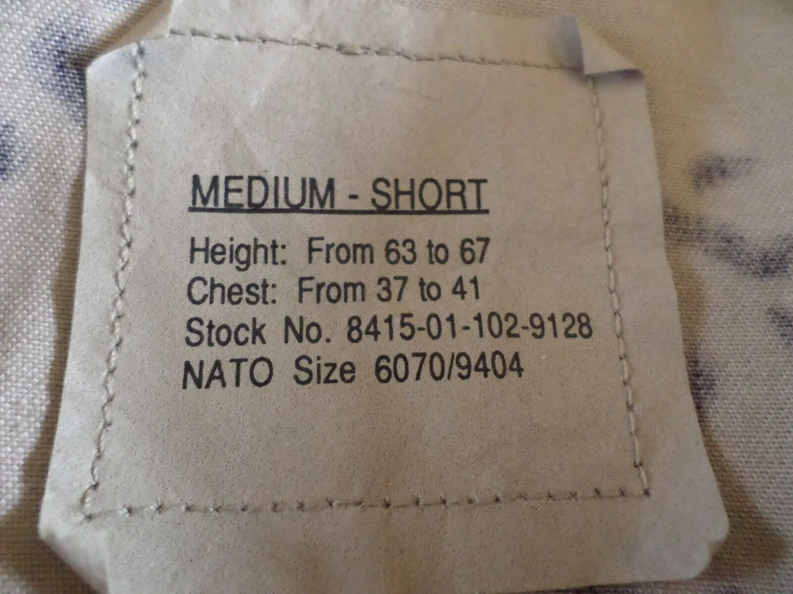 MILITARY ISSUE BDU FATIGUE TACTICAL 4 POCKET SHIRTS DESERT CAMOUFLAGE USA MADE